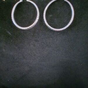 Elegant Silver Hoop Earrings